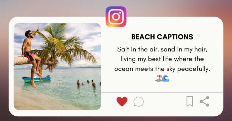 beach captions