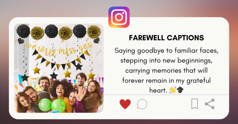 farewell captions