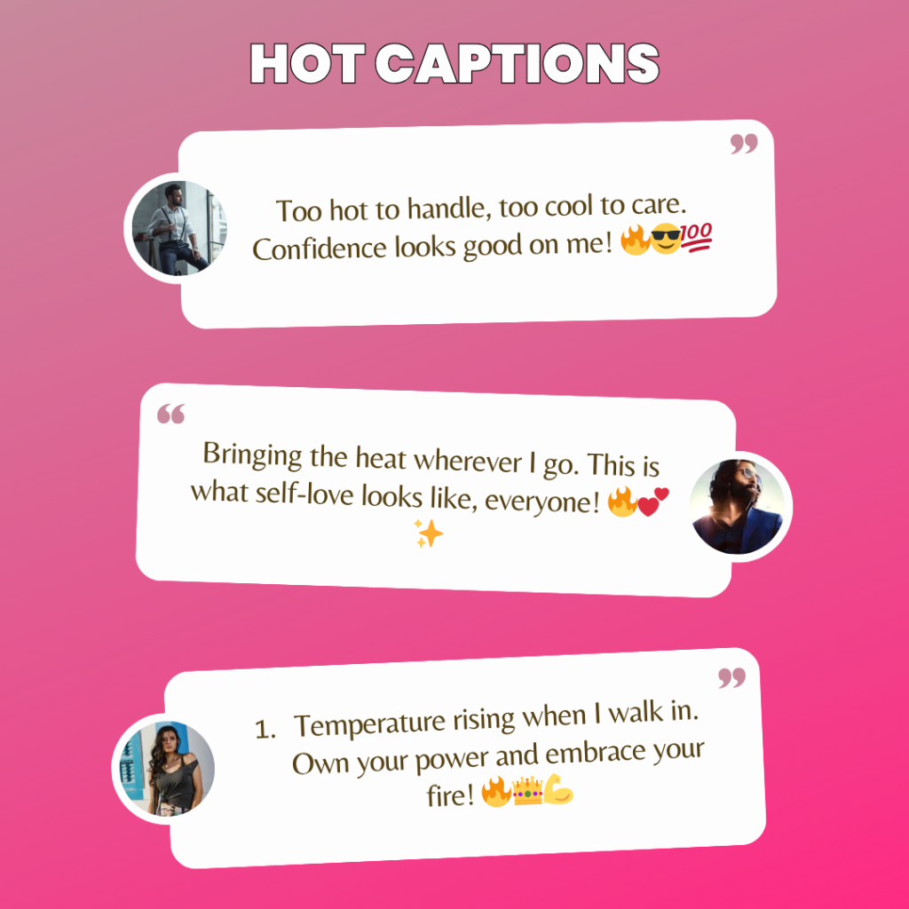 hot captions
