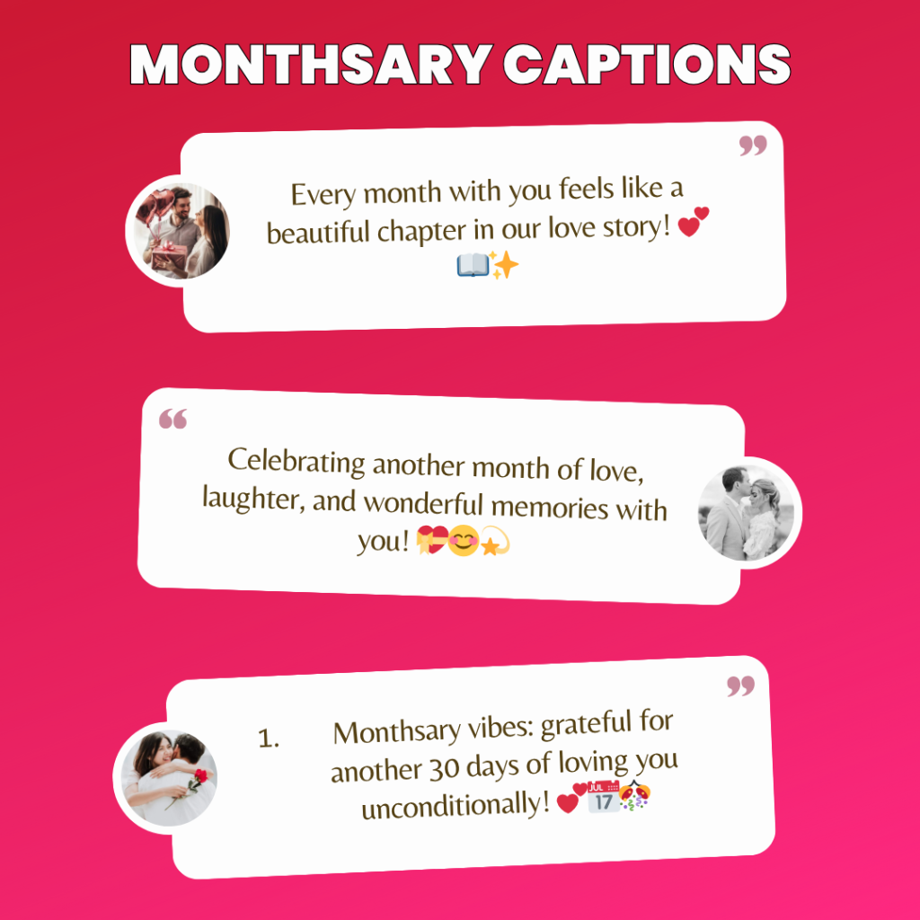monthsary captions
