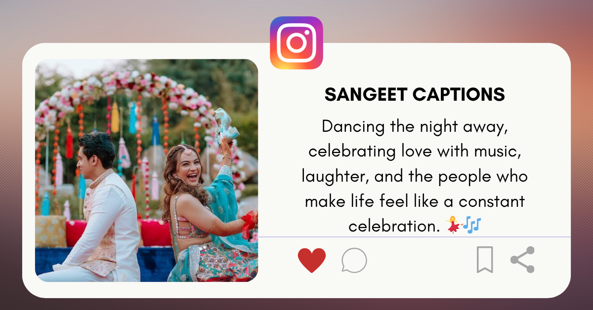 sangeet captions