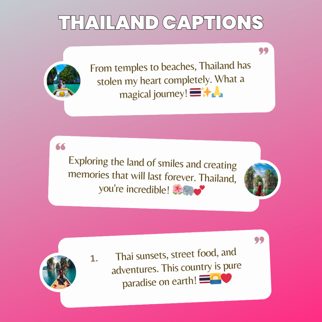 thailand captions