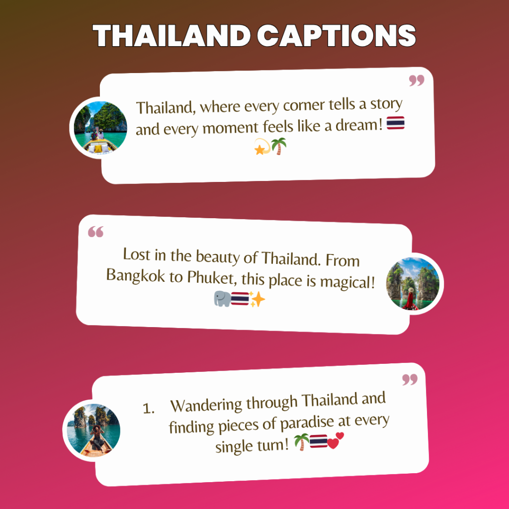 thailand captions