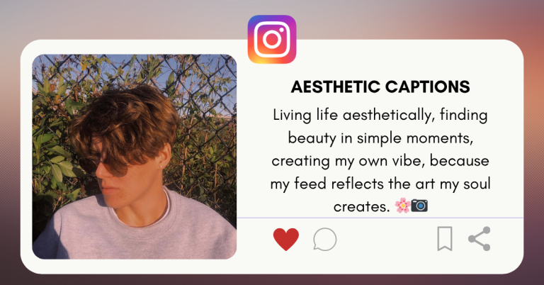aesthetic captions