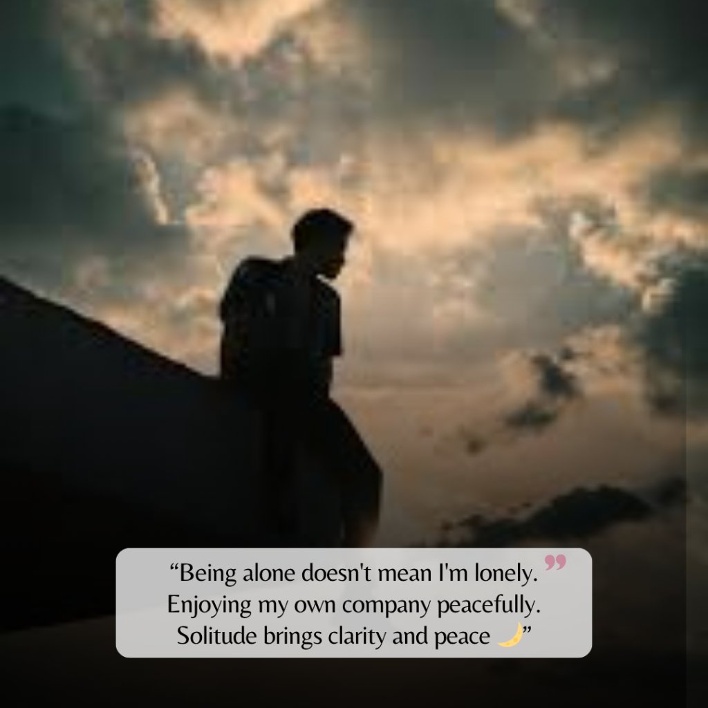 alone caption