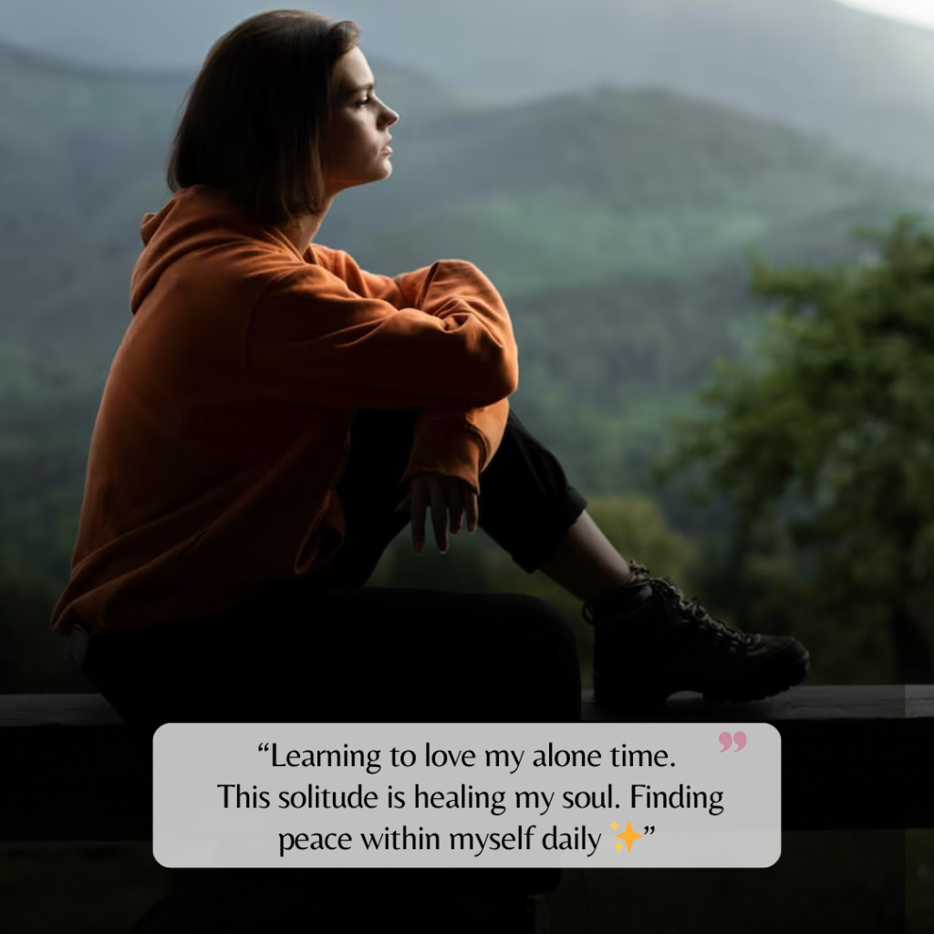 alone caption