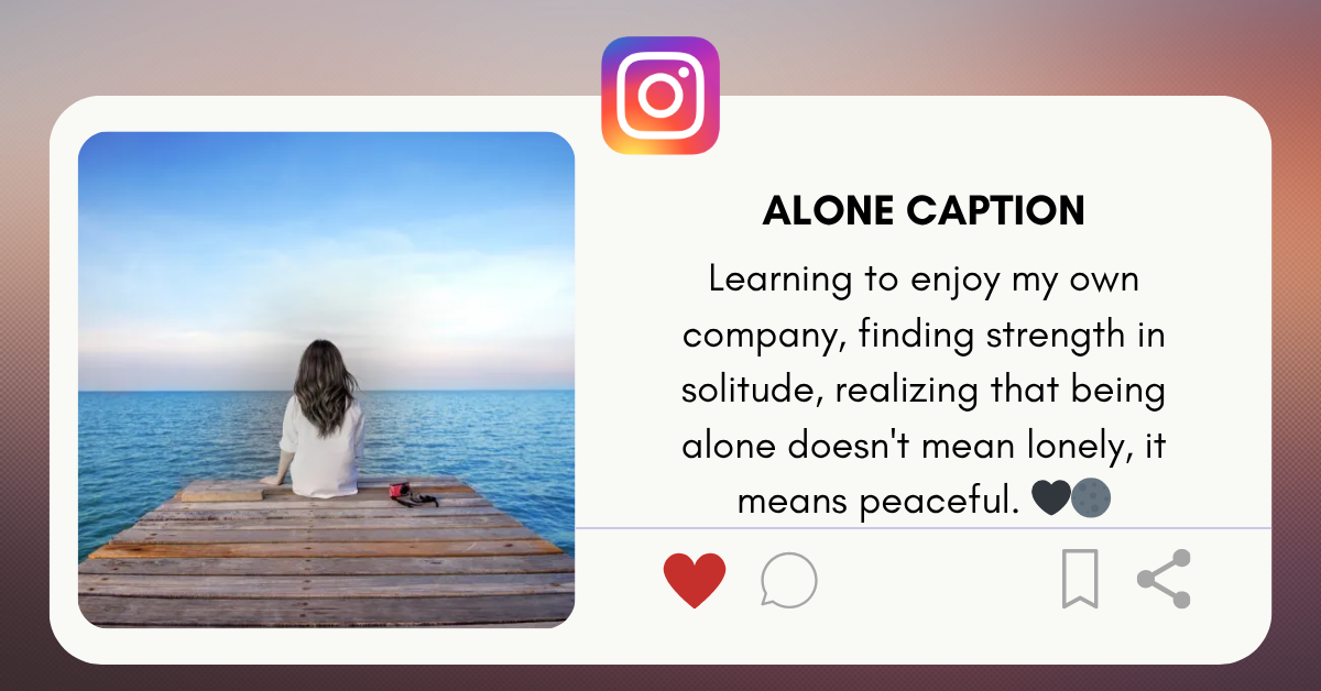 alone caption