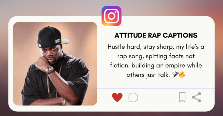 attitude rap captions