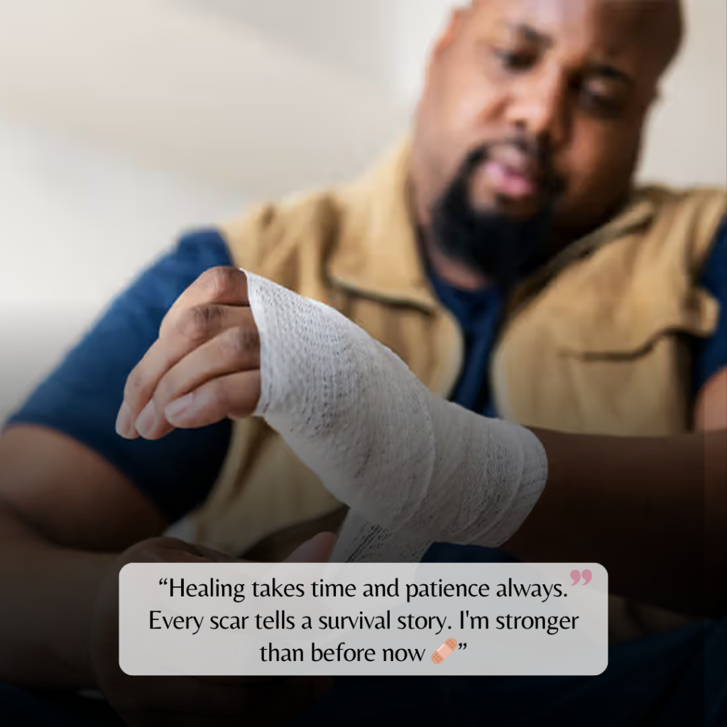bandage captions