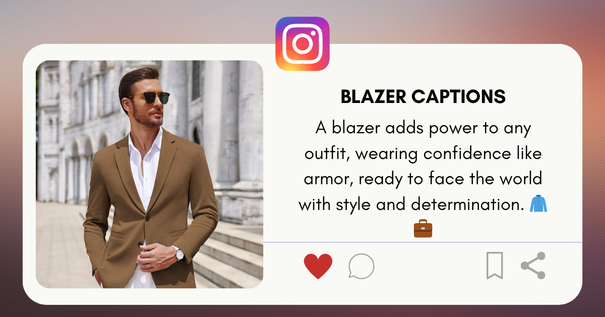 blazer captions