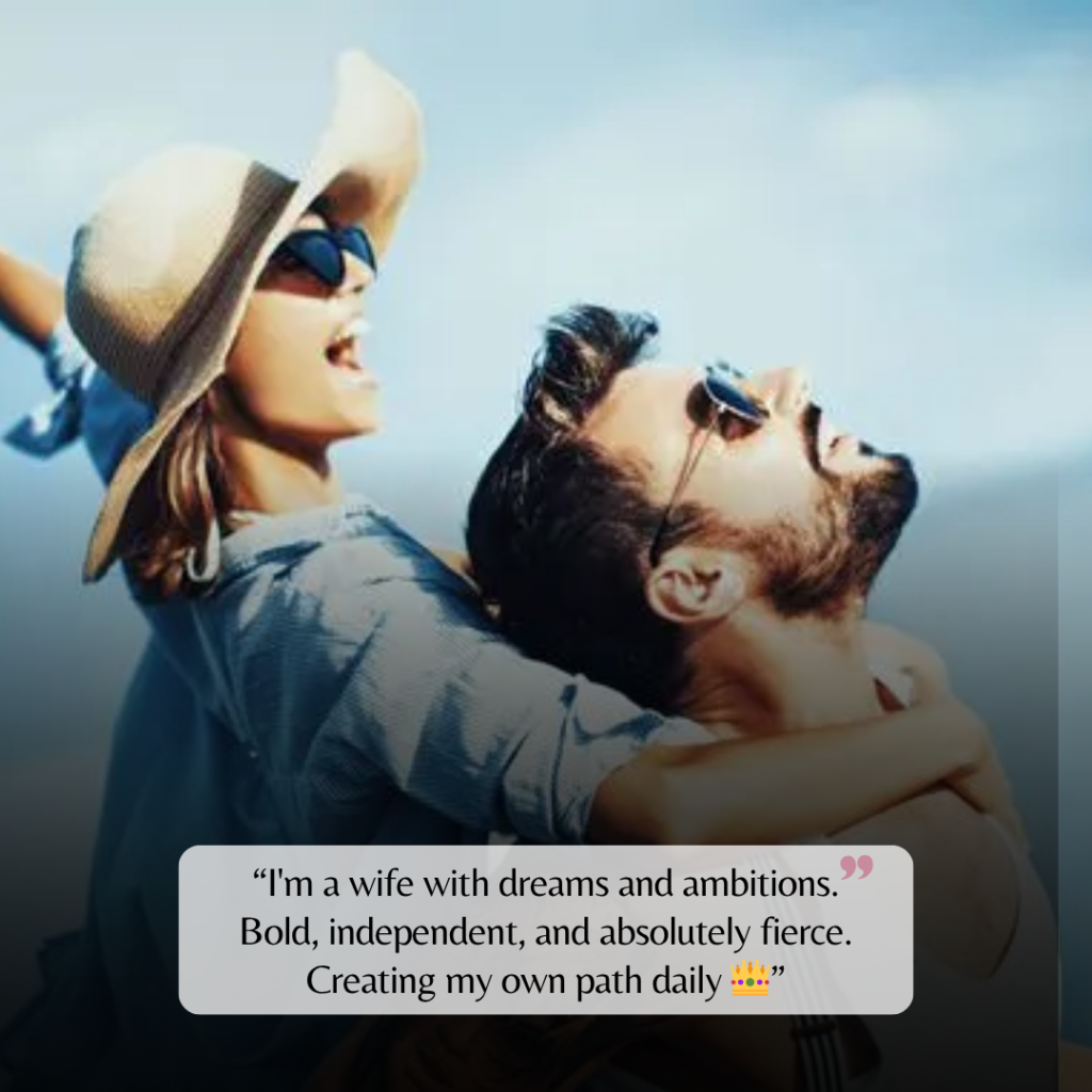 bold wife captions