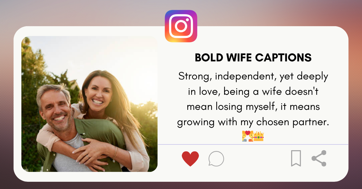 bold wife captions
