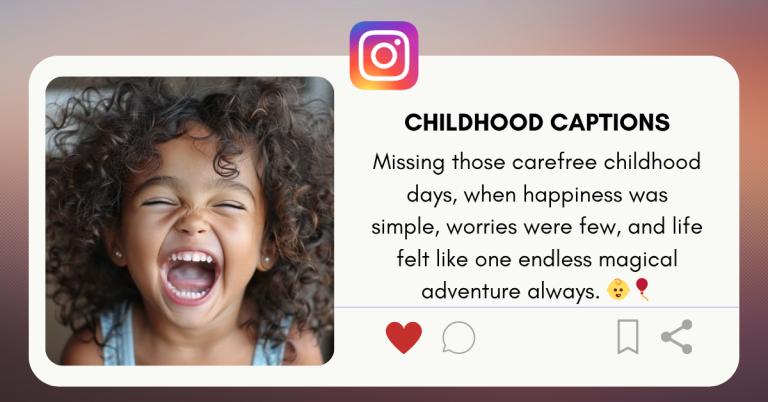 childhood captions