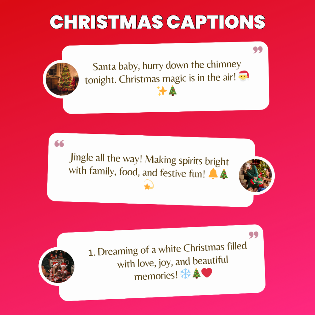christmas captions