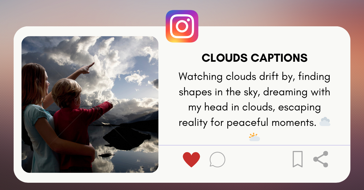 clouds captions