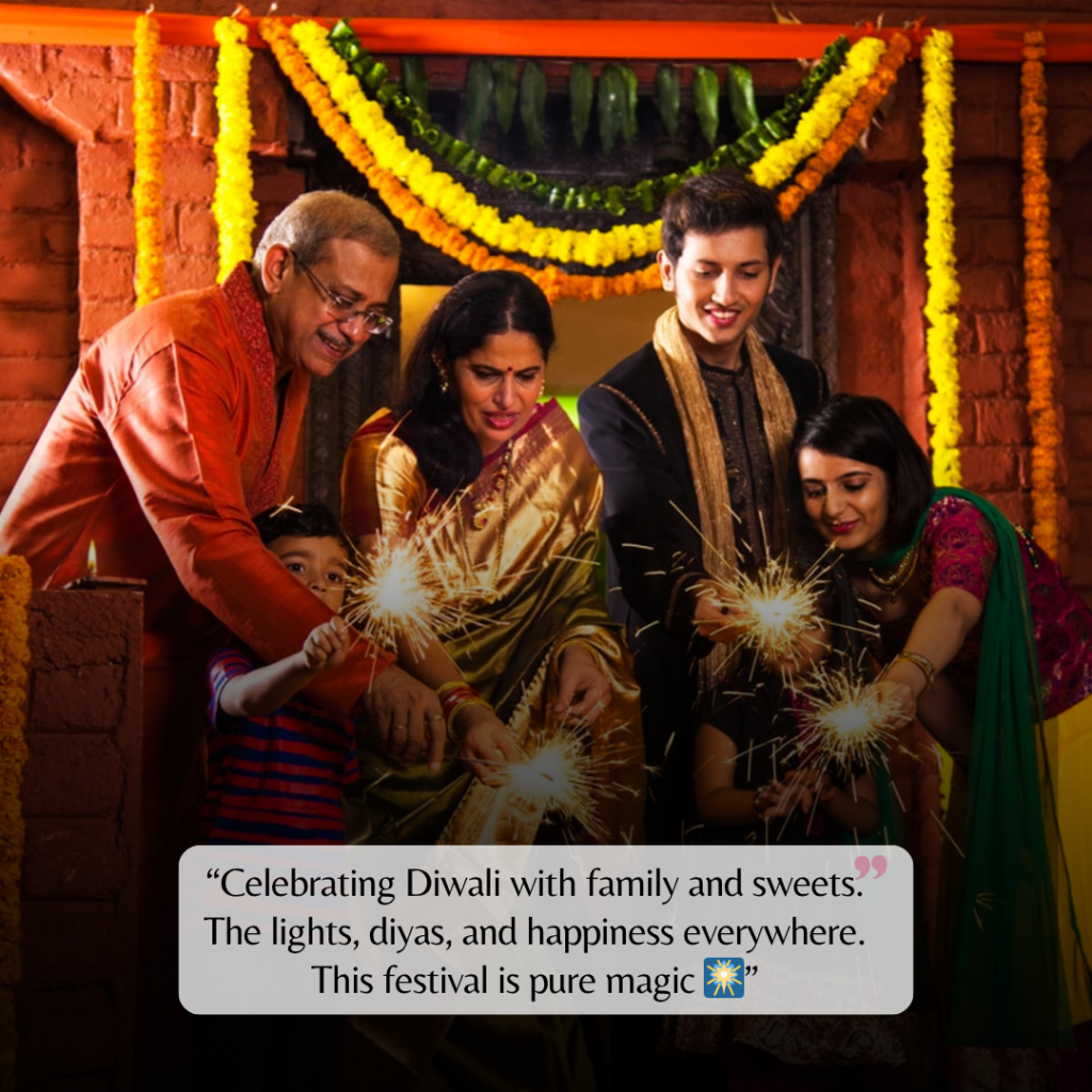 diwali captions