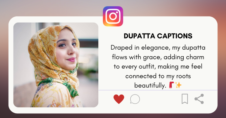 dupatta captions