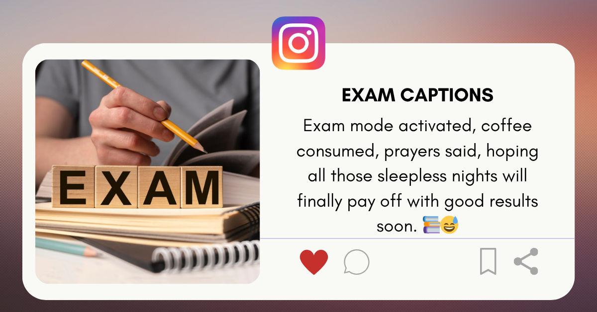 exam captions