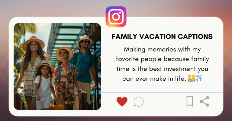family vacation captions