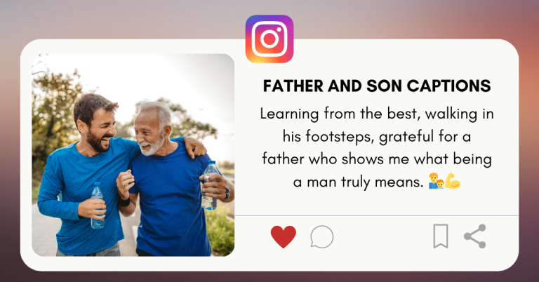 father and son captions