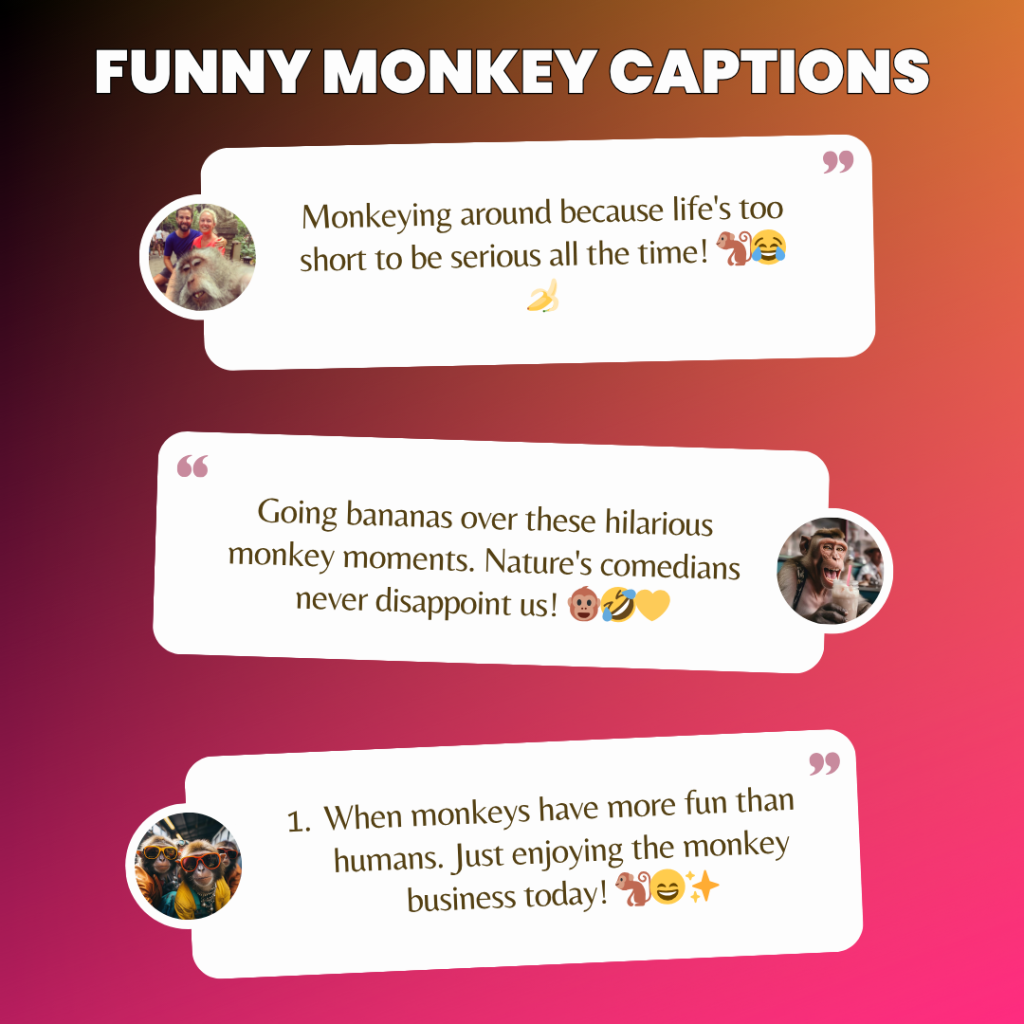 funny monkey captions