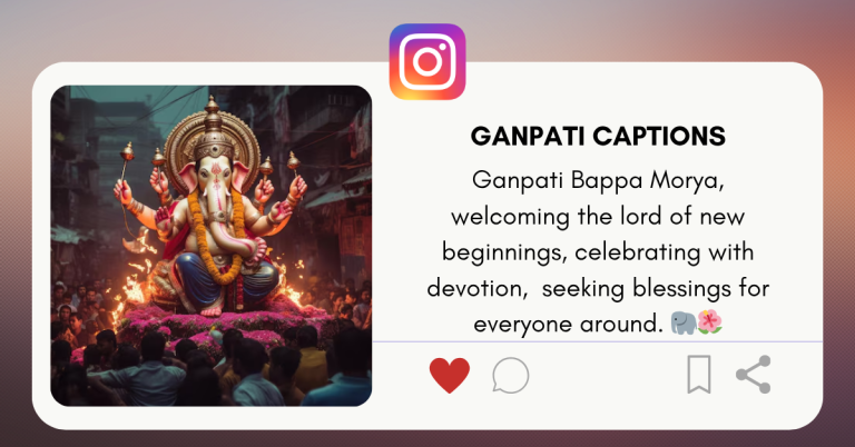 ganpati captions