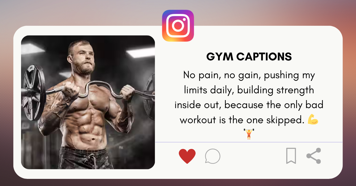 gym captions