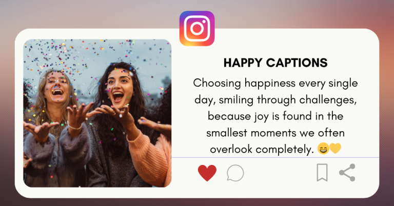 happy captions