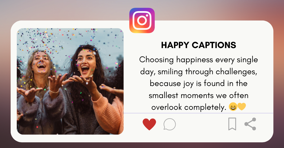 happy captions
