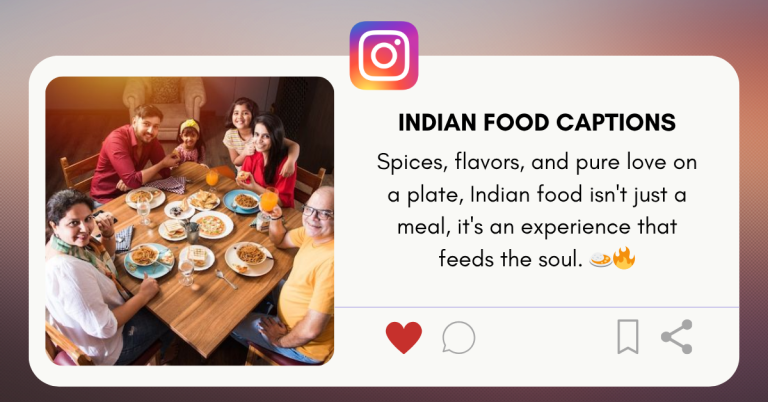 indian food captions
