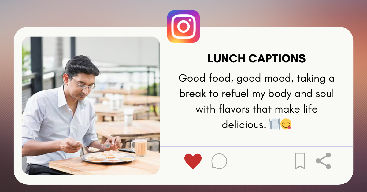 lunch captions