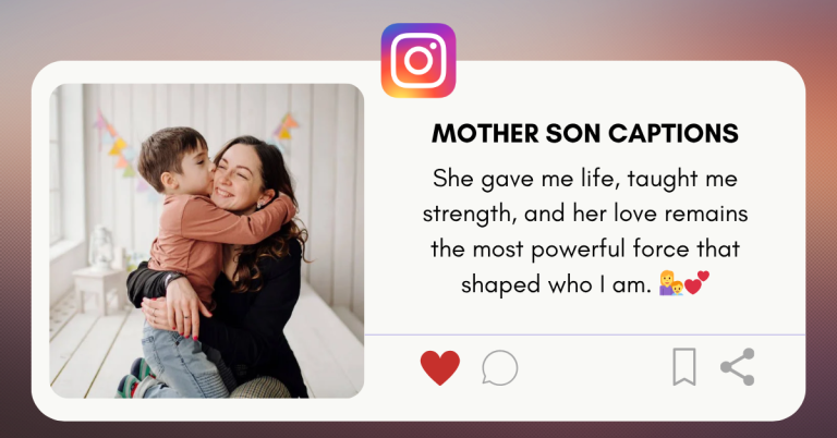 mother son captions