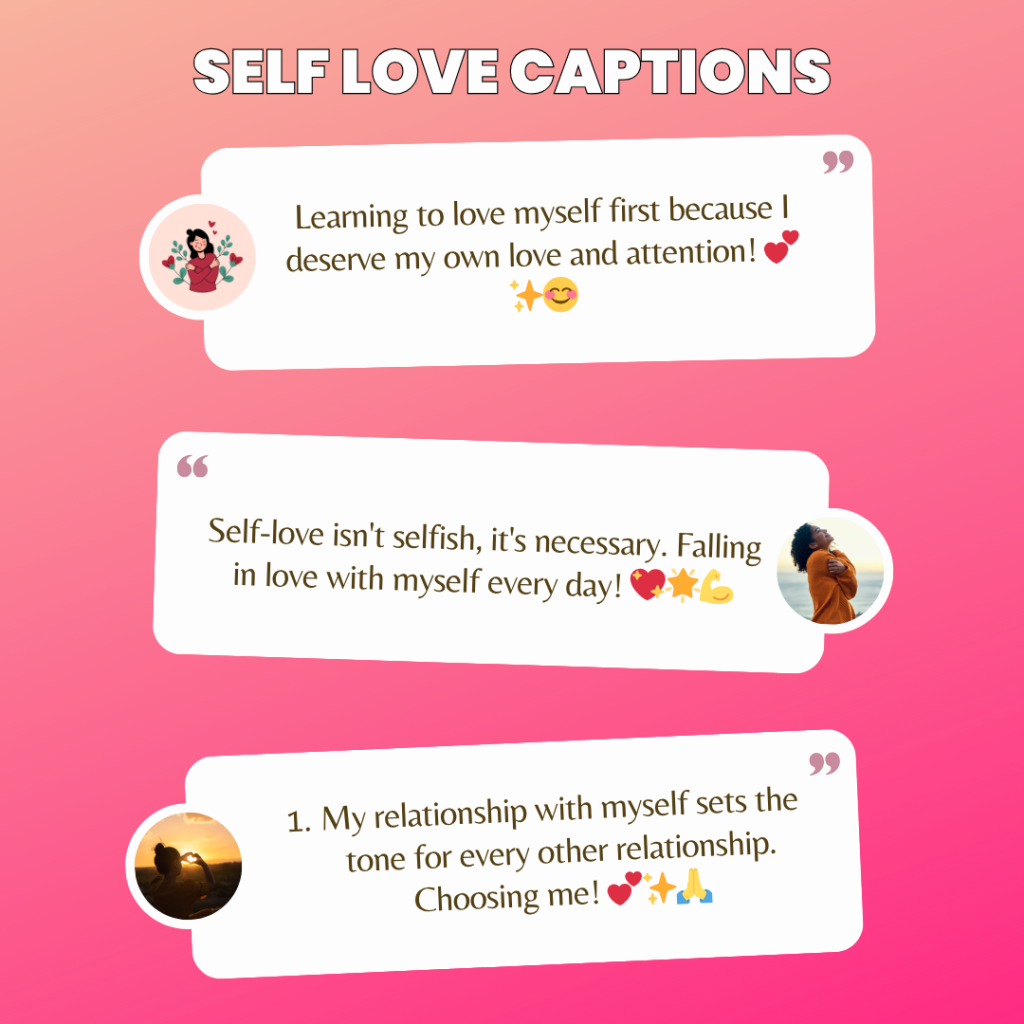 self love captions