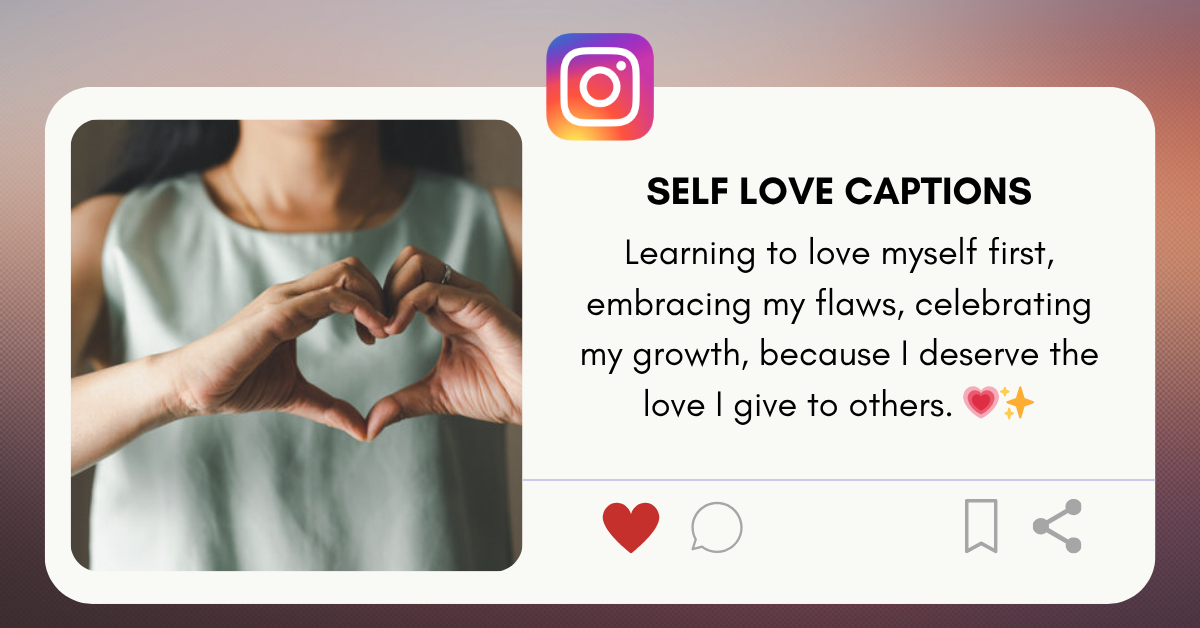 self love captions