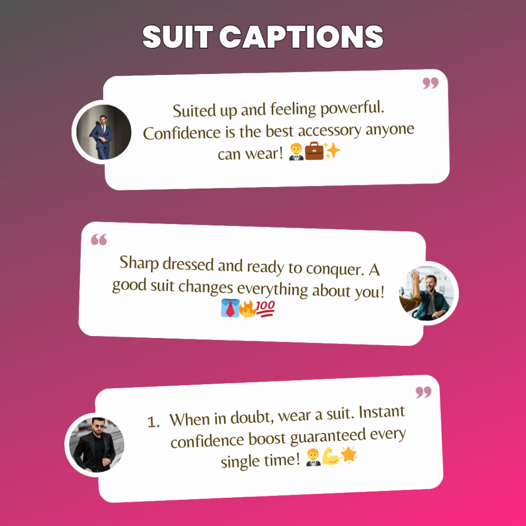 suit captions