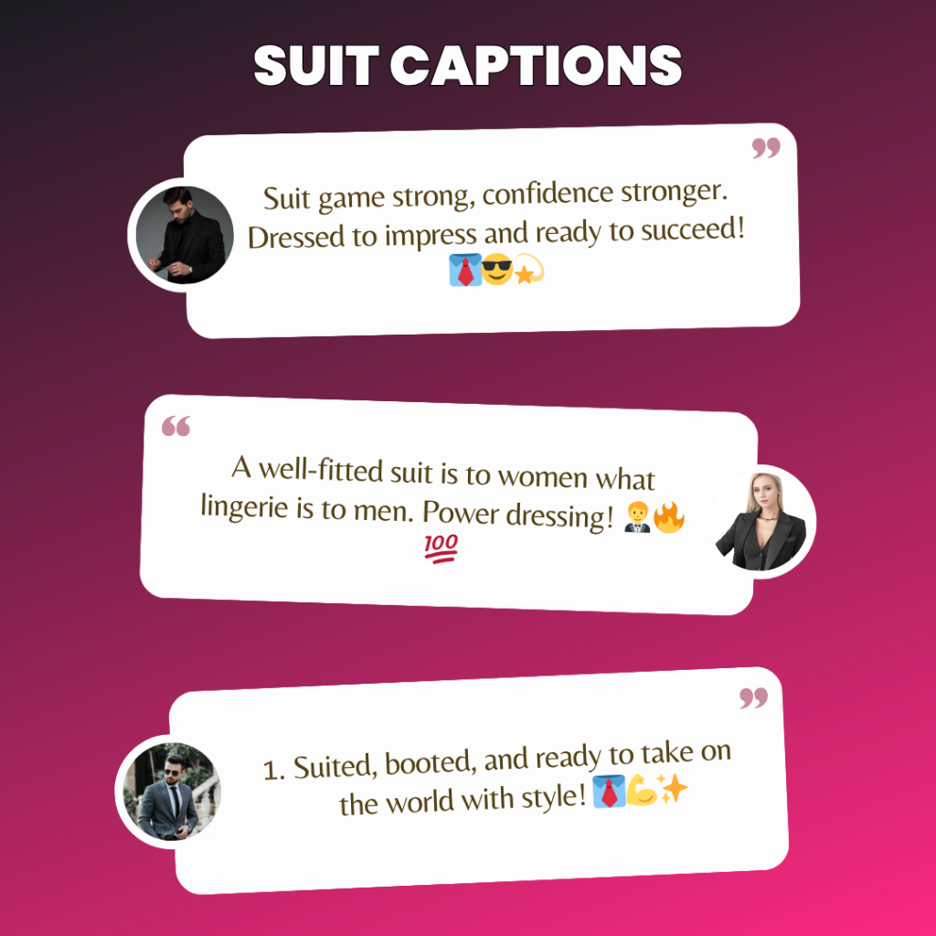 suit captions