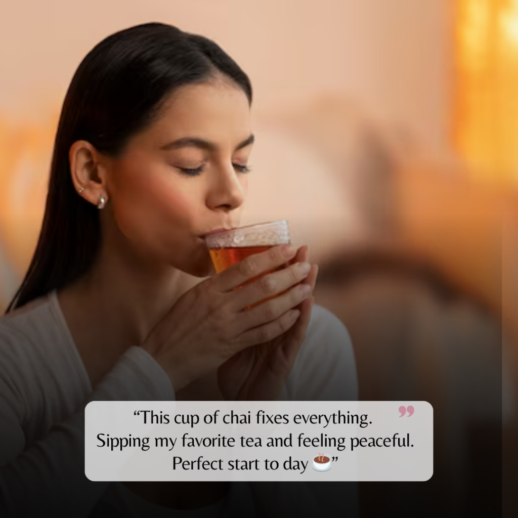 tea captions