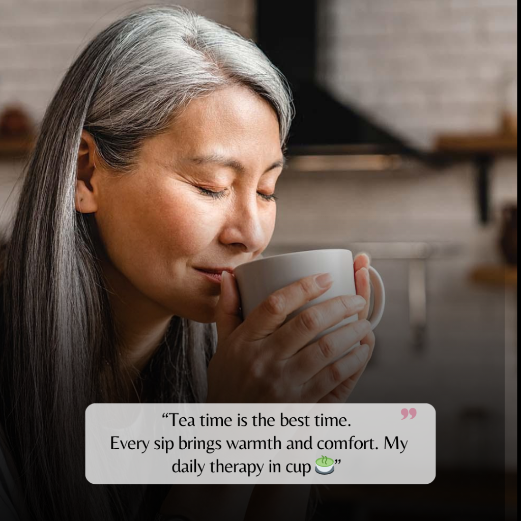tea captions