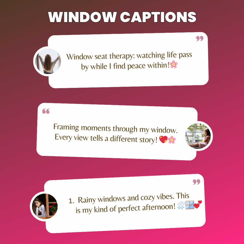 window captions